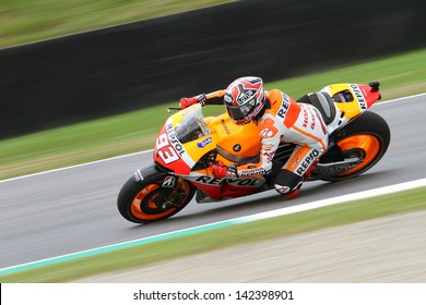 MUGELLO - ITALY, MAY 31: Spanish Honda Rider Marc Marquez At 2013 TIM MotoGP Of Italy At Mugello Circuit On May 31, 2013