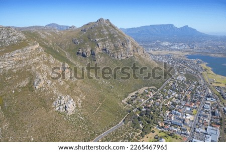Muizenberg Peak with Table Mountain in the background