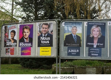 Mulhouse - France - 31 March 2022 - view of french candidates for  the presidential elections 2022 