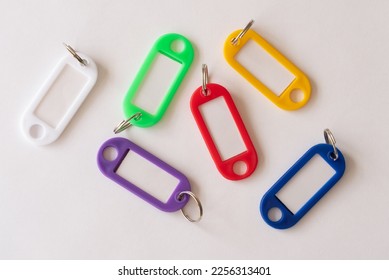 Mulit Colored Plastic Key Tag