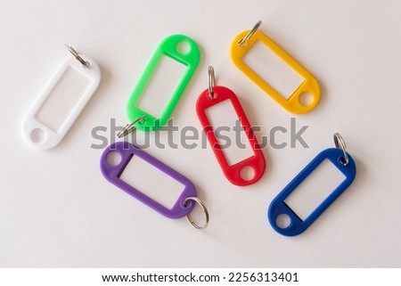 Mulit Colored Plastic Key Tag