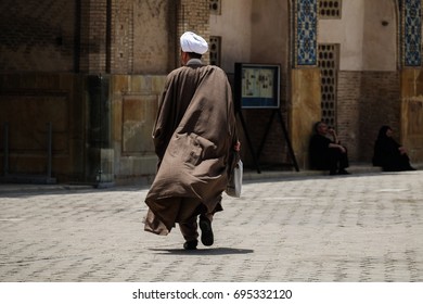 Mullah Walking In Isfahan