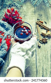 Mulled wine, Christmas drink - Shutterstock ID 241774360
