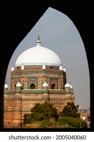 Multan, Pakistan - 02 15 2017: Tomb Of Shah Rukn E Alam