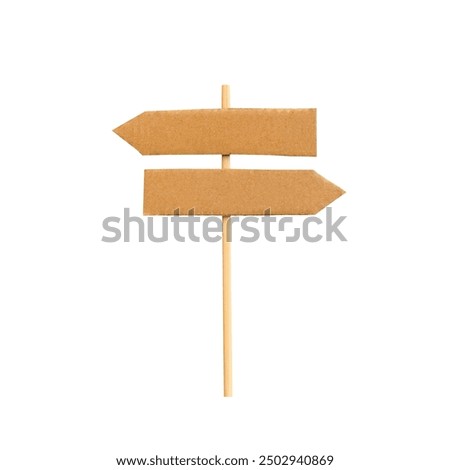 Multi choice crossroad directional arrow signs isolated on white background.