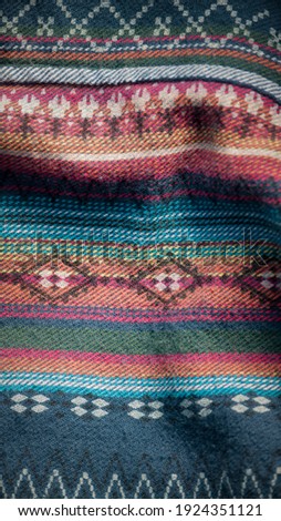 Multi Color geomtric pattern textile