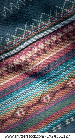 Multi Color geomtric pattern textile