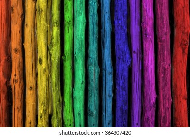 Multi Color Of Timber Wood Background. (un-focus Image.)