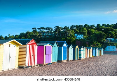 Multi Colored Beach Huts