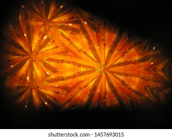 multi colored close up kaleidoscope pattern