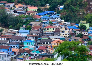 Multi colored house