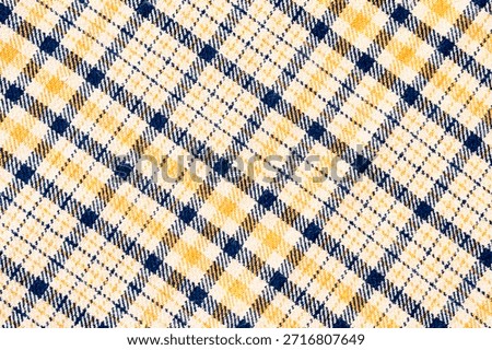 Multi colored plaid fabric background textured