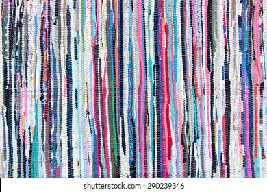 Multi Colored Rag Rug 