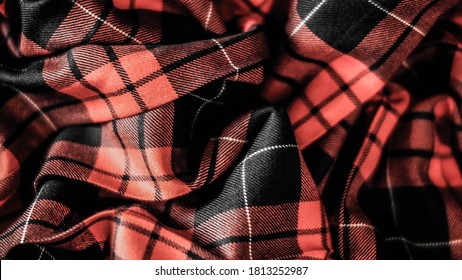 Multi Colored Tartan Fabric Background