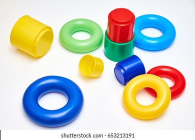 Multi Colour Toys Kids Circles Plastic Stock Photo 653213191 | Shutterstock