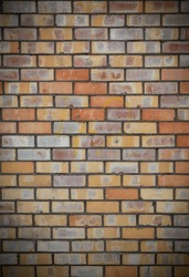 Multi Coloured Brick Wall Background 1