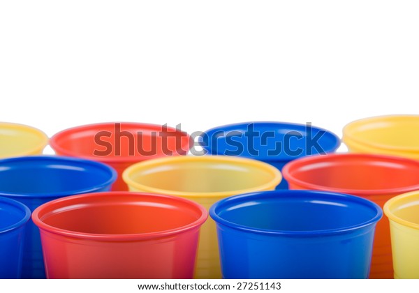 coloured plastic cups disposable