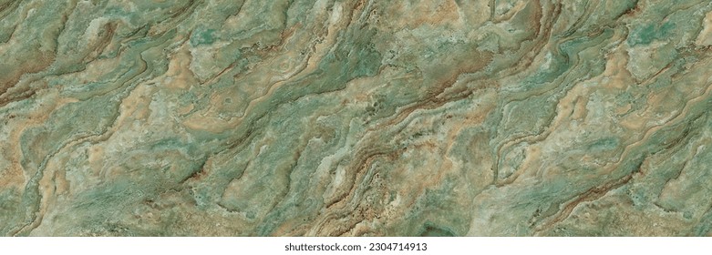 Multi Coloured Marble Texture Background, Wavy Vain with Sandy Surface, Quartzite Italian Marble with Green, Gold and Brown Mineral Gemstone Pattern, Ceramic digital tiles design for modern interior - Shutterstock ID 2304714913