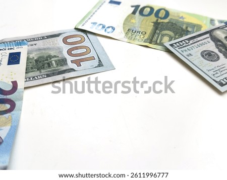 Multi currency note, bank bills and coins indicate world economy during war crisis. Money relate to all circumstances in the world events including stock exchange and fair trade link between countries