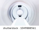 multi detector CT Scanner ( Computed Tomography ) isolated on blurred background. Clipping path.front view.medical technology concept. 