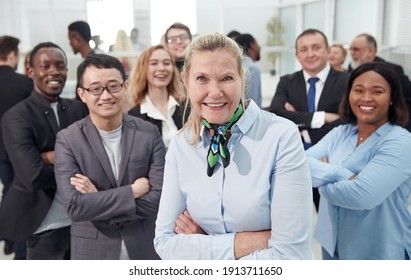 Multi Ethnic Business People With Arms Crossed