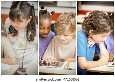 Multi ethnic classroom. School and integration concept.