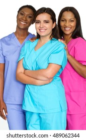 Multi ethnic group of nurses.