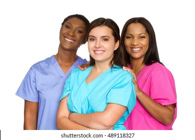 Multi ethnic group of nurses.