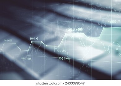 Multi exposure of abstract statistics data hologram interface on shiny metal background, computing and analytics concept - Powered by Shutterstock - Get 15% off with code: PIKWIZARD15