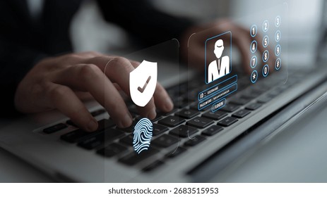 A multi factor authentication system for digital security and access control. Using passwords, biometrics, and PIN codes for secure user login. Motif