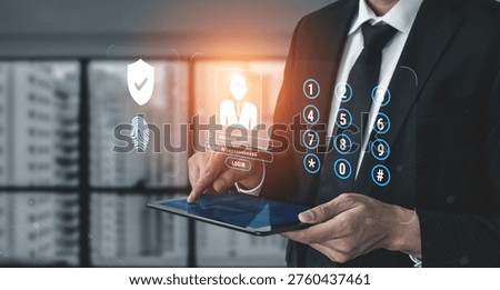 A multi factor authentication system for digital security and access control. Using passwords, biometrics, and PIN codes for secure user login. Motif