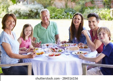 Family Parents Children Grandparents Enjoy Picnic Stock Photo (Edit Now ...