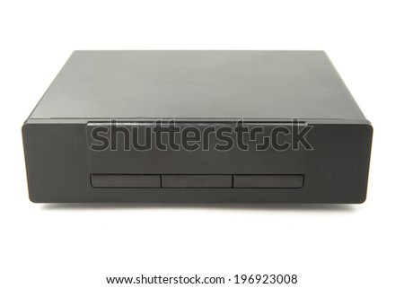 Multi Media player on white background