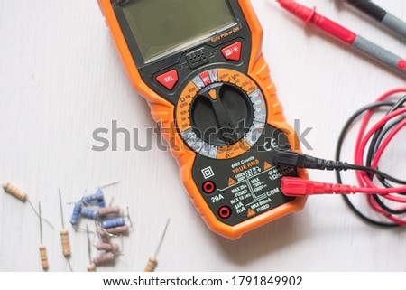 A multi meter or a multi-tester is an electronic measuring instrument. A typical multi meter can measure voltage, current, and resistance.