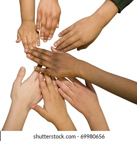 Multi Racial Hands