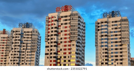 Multi storey high building development.