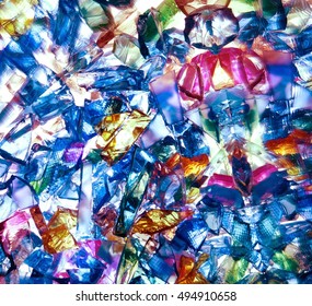 Multicolor abstract background
as colored crystals

