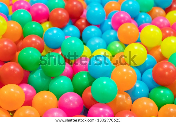 multicolor plastic balls