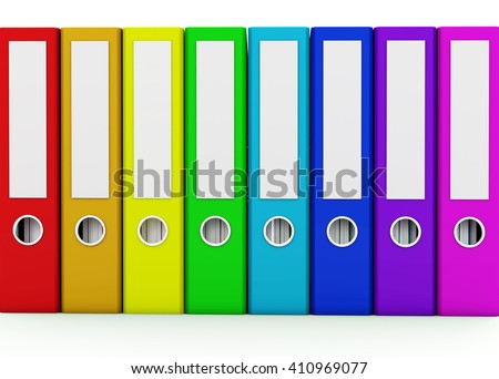 Multicolor ring binders