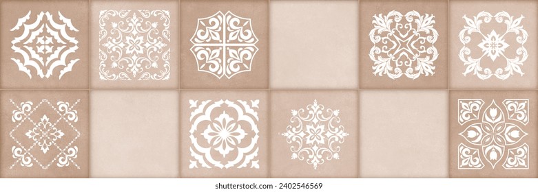 Multicolor Rustic Digital Wall Tile Decor For interior Home or Rustic Ceramic wall tile Design, Heavily Mixed Wall Art Decor For Home, wallpaper, linoleum, textile, background.