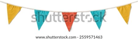 Multicolor Triangular Bunting Party Decoration