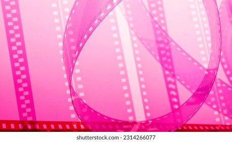 multicolored abstract background with film strip - Shutterstock ID 2314266077