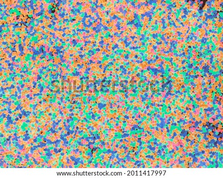 Multi-colored background in the pointillist style