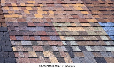 Multi-colored Bitumen Shingles, A Sample Of The Product Advertising