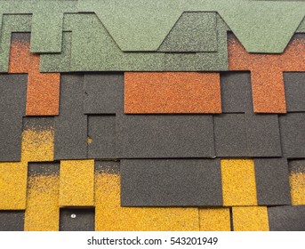 Multi-colored Bitumen Shingles, A Sample Of The Product Advertising