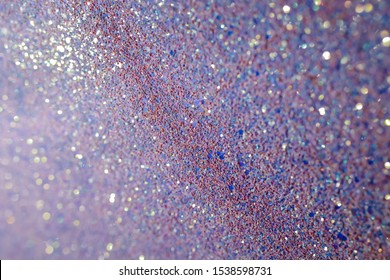 Multi-colored Bokeh. Colorful Beautiful Blurred Bokeh Background With Copy Space. Festive Texture. Glitter Multicolored Light Spots, Putting Up. Holiday Lights Bokeh Background. 