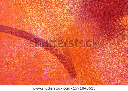 Multicolored bright light wall surface