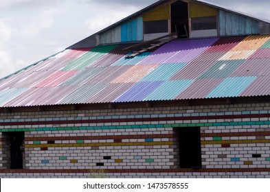 Multicolored Colorful Building, Corrugated Galvanised Iron