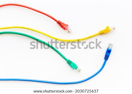 Similar – Image, Stock Photo Colorful cables Cable