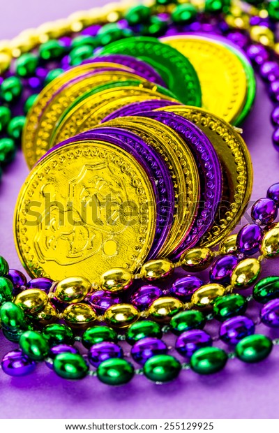 Multicolored Decorations Mardi Gras Party On Stock Photo Edit Now